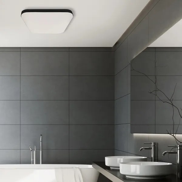 LED Fürdőszobai mennyezeti lámpa NEMO LED/17W/230V IP44 fekete