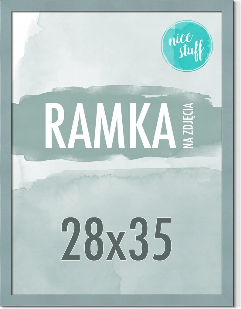 Képkeret 28x35 Képkeret 35x28 Mdf Szürke-kék