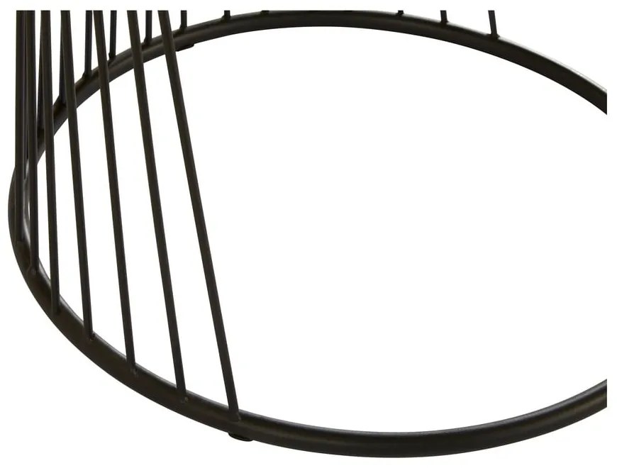 Kerek tárolóasztal szett üveg asztallappal 2 db-os Trento – Premier Housewares