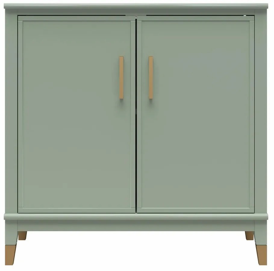 Zöld szekrény 86x85x41 cm Westerleigh – CosmoLiving by Cosmopolitan