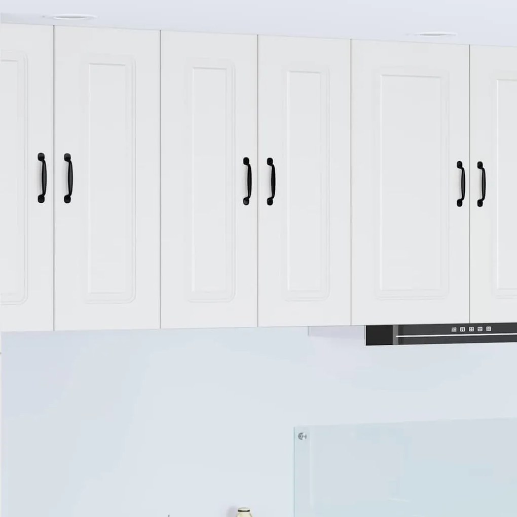 Fali konyhaszekrény Magas Fényű Fehér 30 x 31 x 80 cm Faanyag