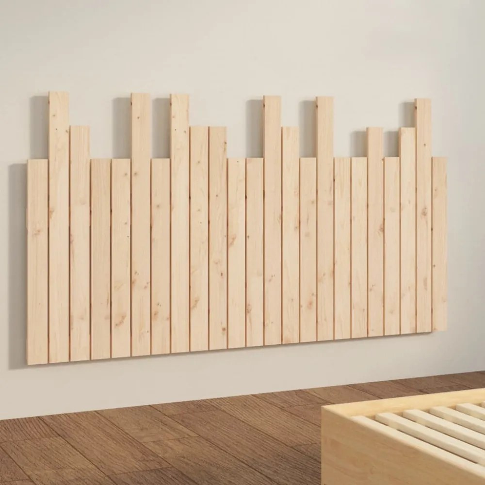 tömör fenyőfa fali fejtámla 146,5 x 3 x 80 cm