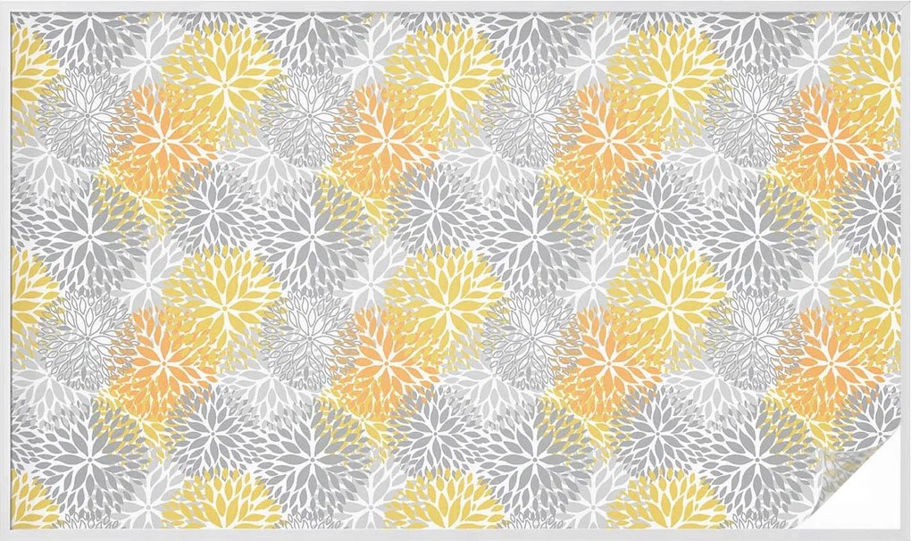 Furnér Ablakfólia Szélvédőre Adatvédelem Színes virágok 200x116