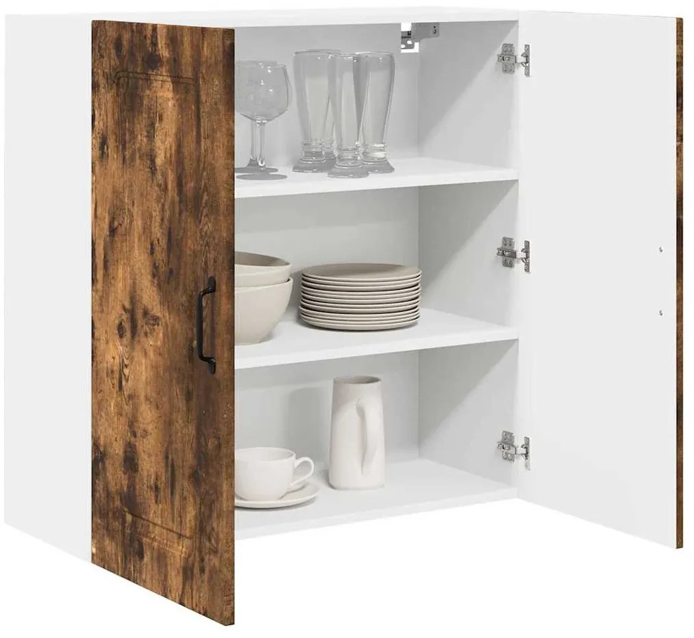 Fali konyhaszekrény Füstölt tölgy 80 x 31 x 80 cm Faanyag