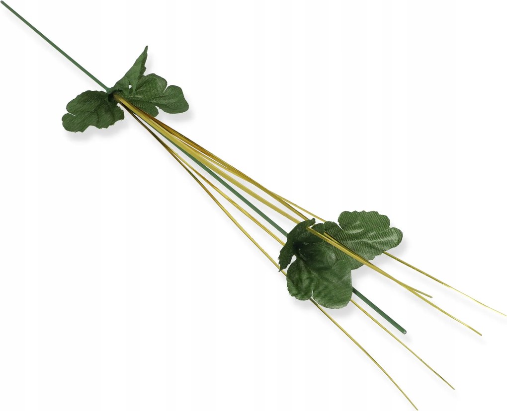 Drót drót művirág szár levelekkel ág 12db csillag