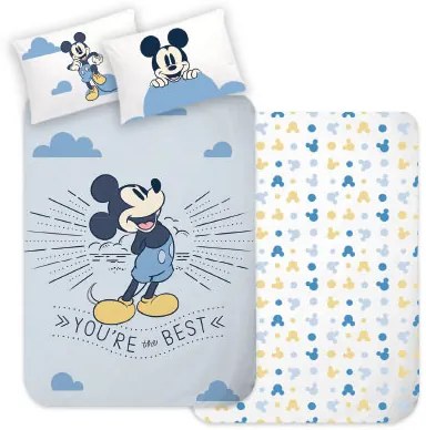 Disney Mickey Best gyerek, ovis ágyneműhuzat 100×135 cm, 40×60 cm