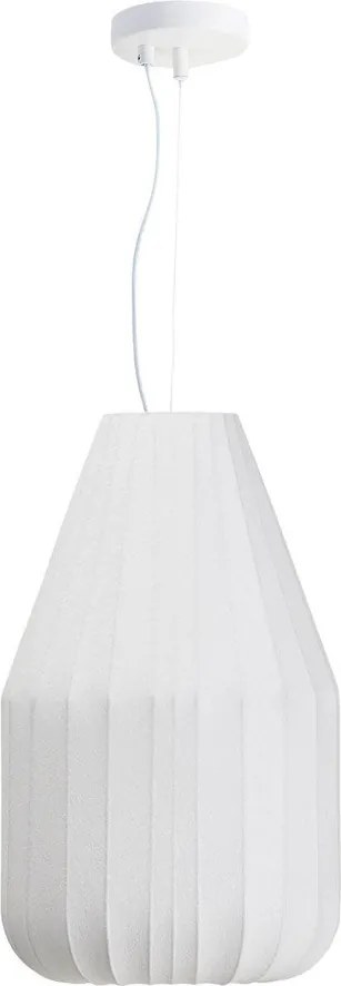 Fehér mennyezeti lámpa textil búrával ø 30 cm Somar – Kave Home