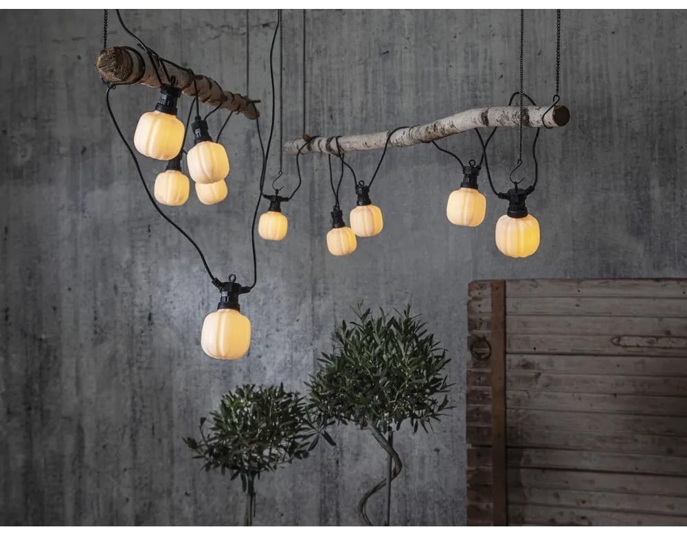 Big Maxi fekete LED kültéri fényfüzér, hosszúság 5 m - Star Trading