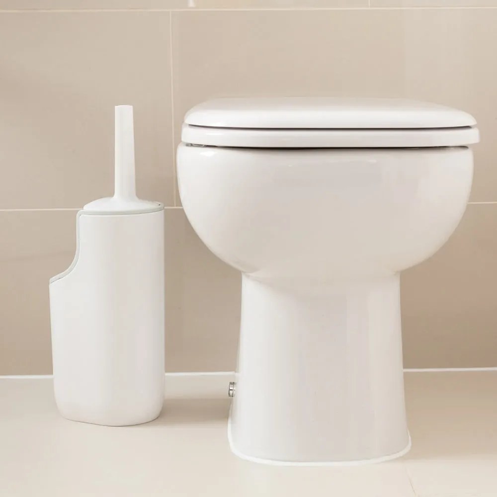 Premium világosbézs wc-kefe tárolóhellyel - Addis