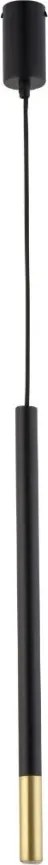 SIGMA LIGHTING 33235 SOPEL Hengeres Függesztett Lámpa Fekete, Arany G9 IP20