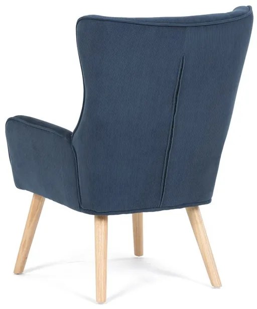 Kék Kordbársony U-Fotel. AK-314 BLUE2