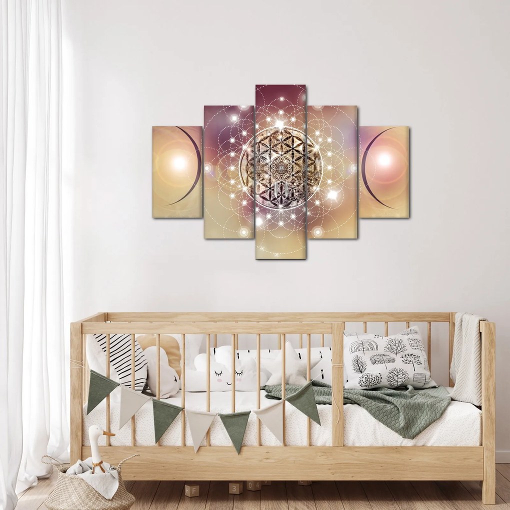 Kép - Mandala elemekkel (150x105 cm)