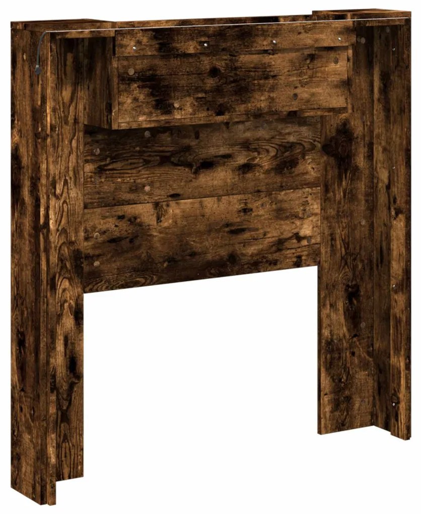 Fejtámla polcokkal Füstölt tölgy 100 x 16,5 x 103,5 cm Faanyag