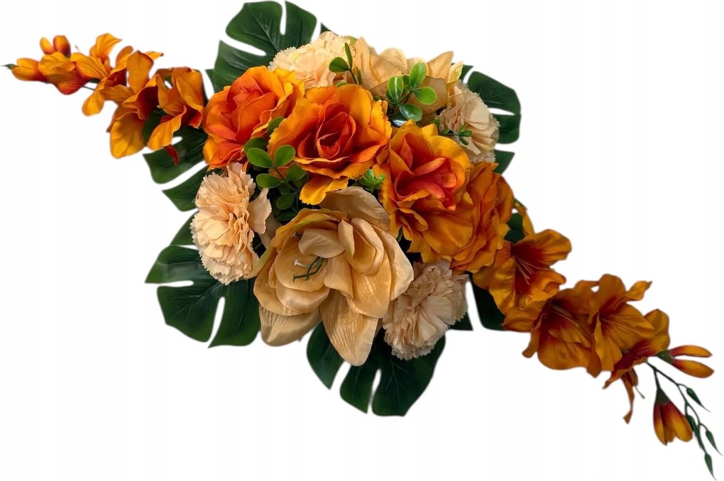 Csokor Nád Kompozíció Sír Temető Művirágok