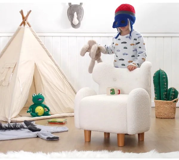 TOBI fehér gyermekfotel