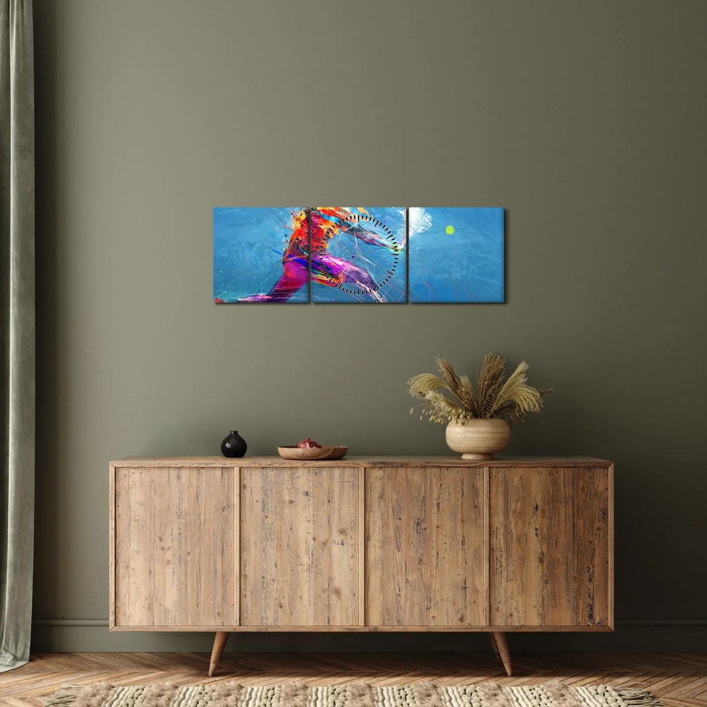Kép - Festett teniszező (órával) (90x30 cm)