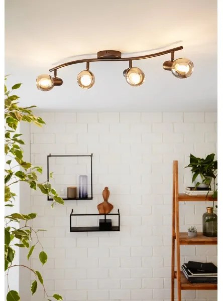 Eglo 98626 - Spotlámpa POLLICA 4xE14/28W/230V