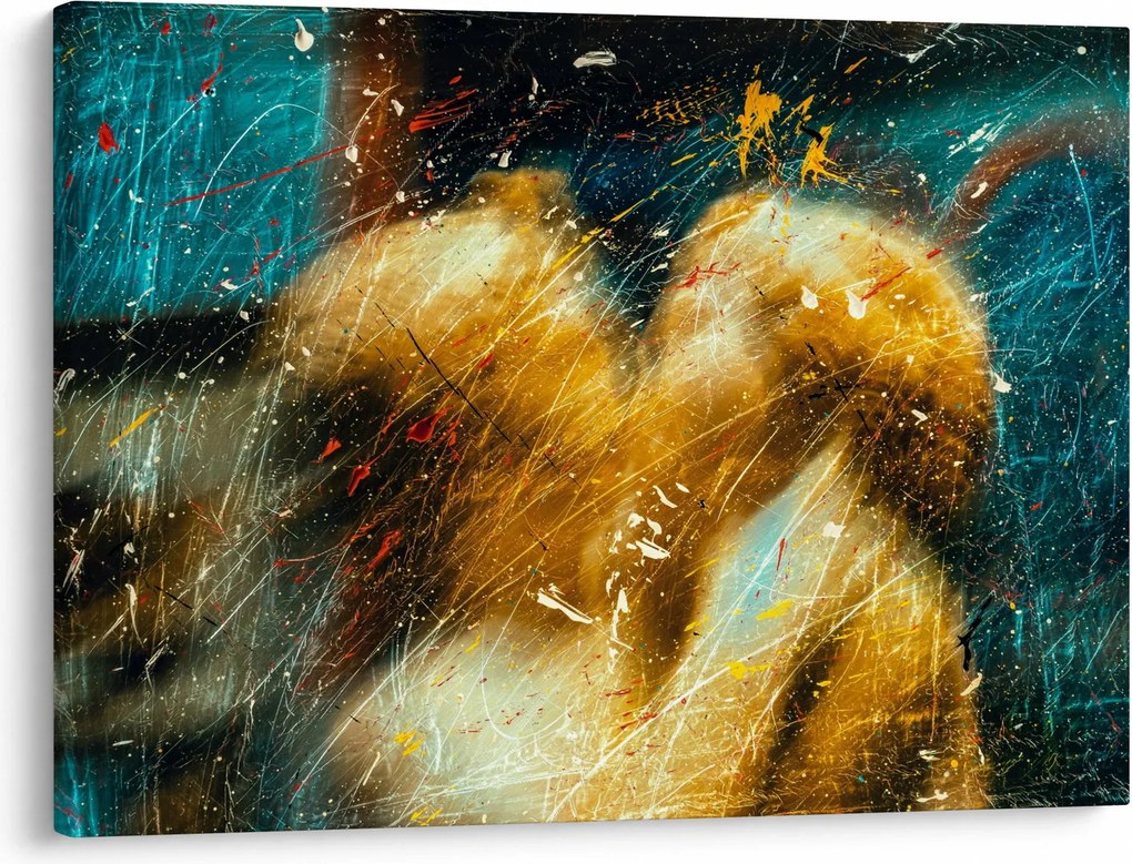 Kép - Csókolózó angyalok (70x50 cm)