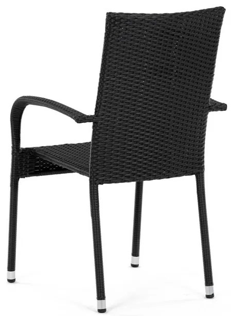 Fekete Polyrattan Kerti Szék. AZC-S2113 BK