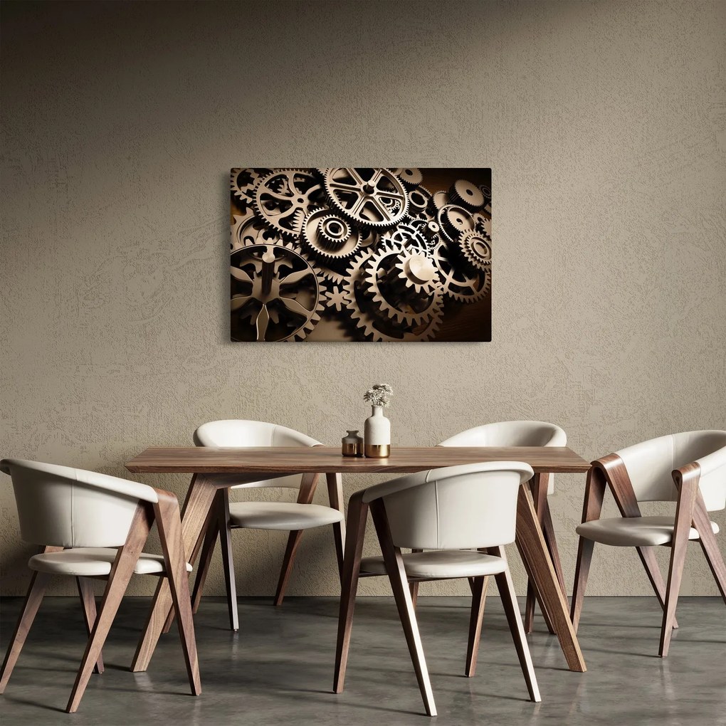 Kép - Óra alkatrészek (90x60 cm)