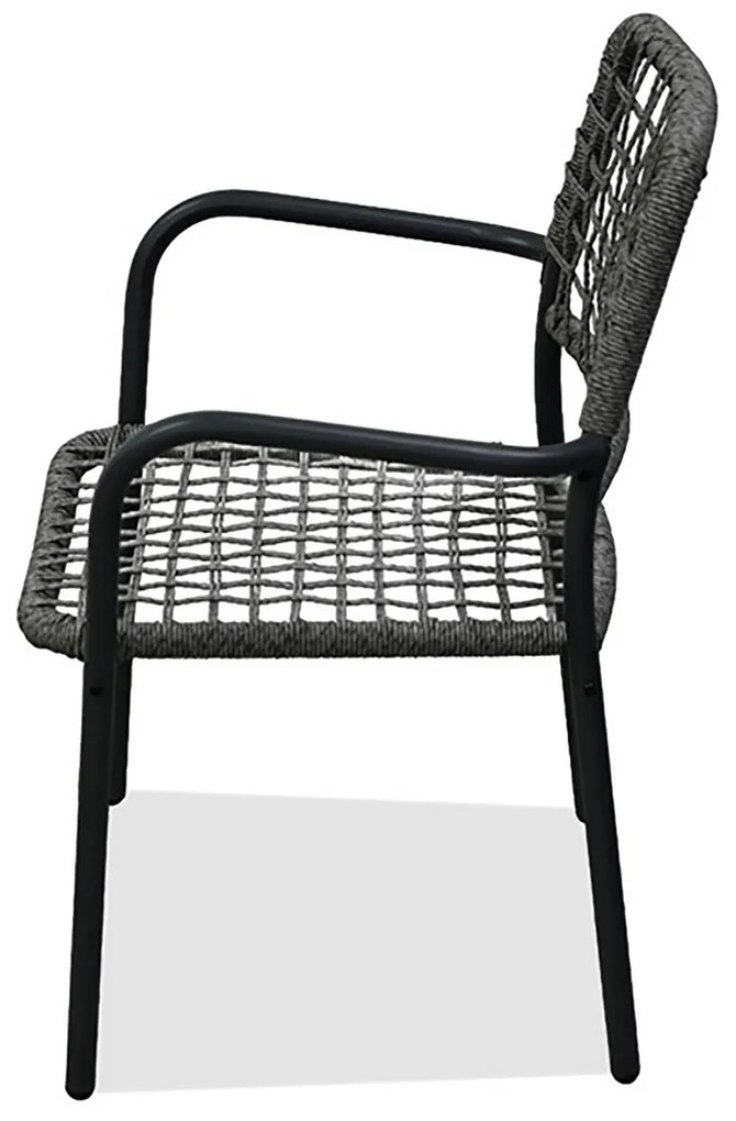 Autronic Kerti garnitúra 1+2, fém, polirattan,szürke , AZ-L1103 GREY