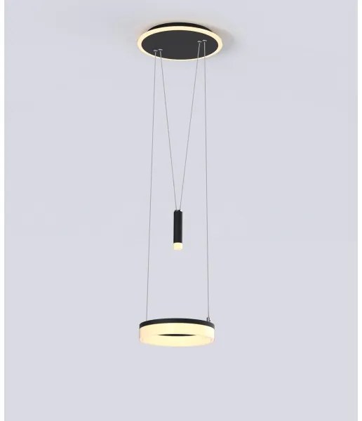 Wofi 6054-302 - JESSE LED 15,5W 230V állítható fekete függeszték