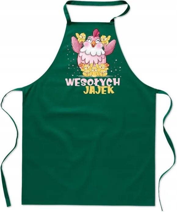 Konyhai Kötény Vidám Tojások Nyomtatásával húsvét karácsonyi ajándék Fa