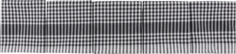 Pötikareli 10 részes pamut kéztörlő szett 45 × 65 cm, fekete