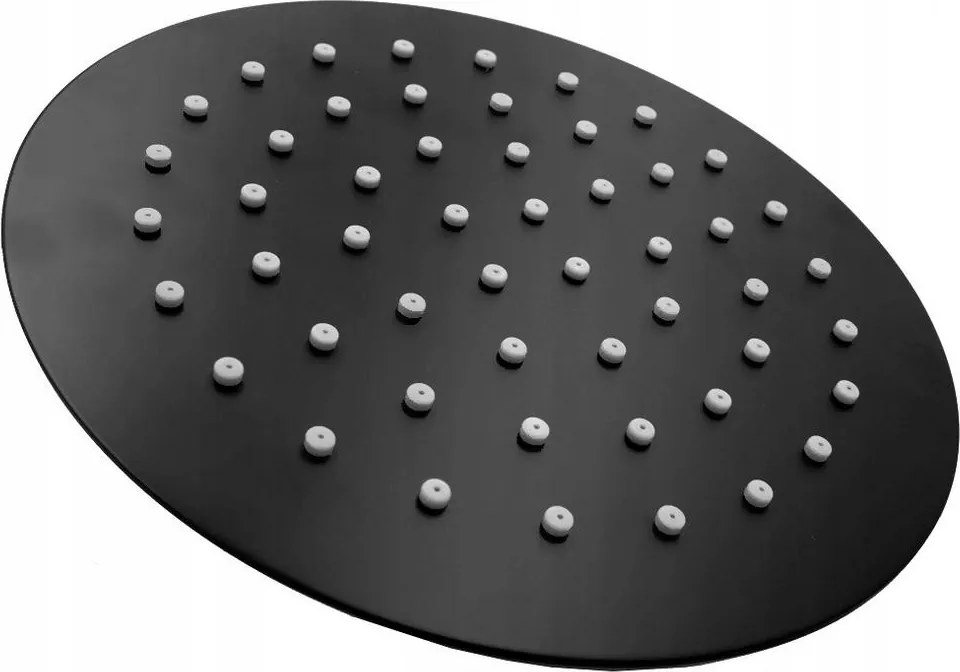 Esőztető Kerek Fekete Slim 20 Fém Zuhany Zuhanyfej