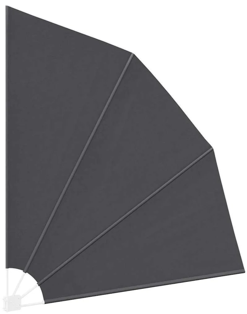 Erkély adatvédelmi képernyő Fekete 210 x 210 cm szövet