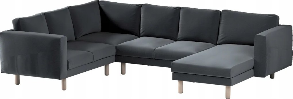 Dekoria Norsborg 5 személyes kanapé huzat Ikea szürke