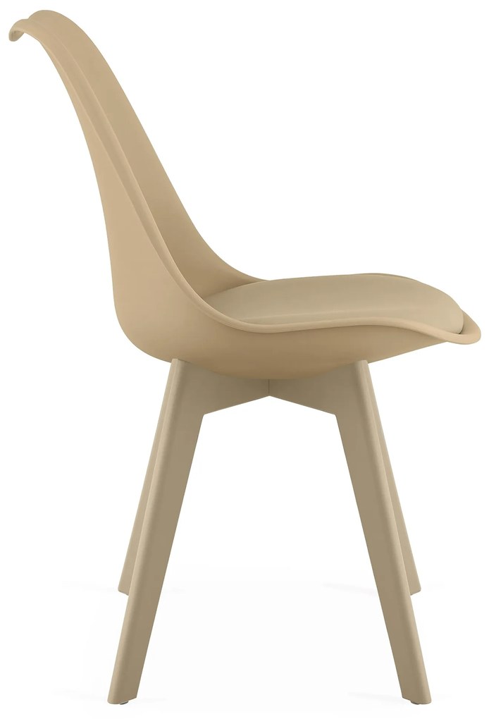 Bézs szék BALI MARK bézs lábakkal