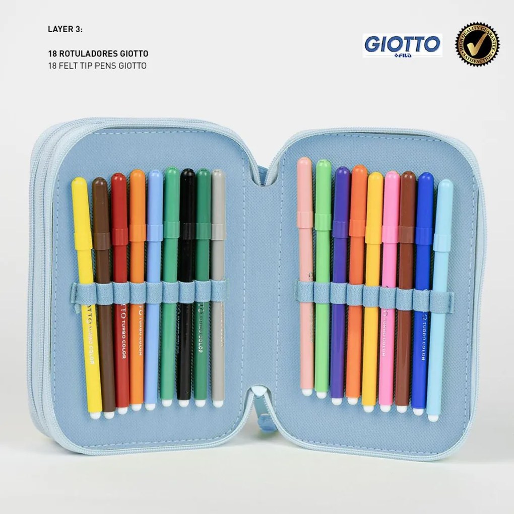Bluey Striped tolltartó töltött 3 emeletes Giotto