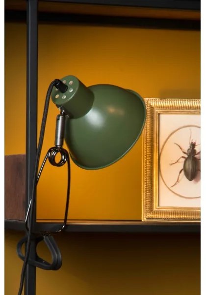 Lucide 45987/01/33 - Csipeszes lámpa MOYS 1xE27/40W/230V zöld