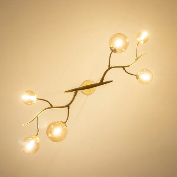 Brilagi - LED Csillár zsinóron MISTEL 6xG9/3W/230V arany