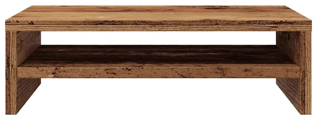 Régi fa forgácslap monitorállvány 42 x 24 x 13 cm