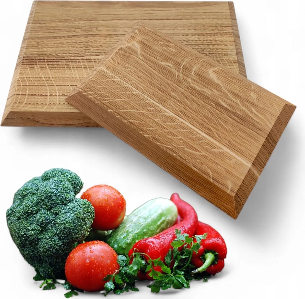 Vágódeszka Készlet vágódeszka szett *prémium Minőségű Tölgy