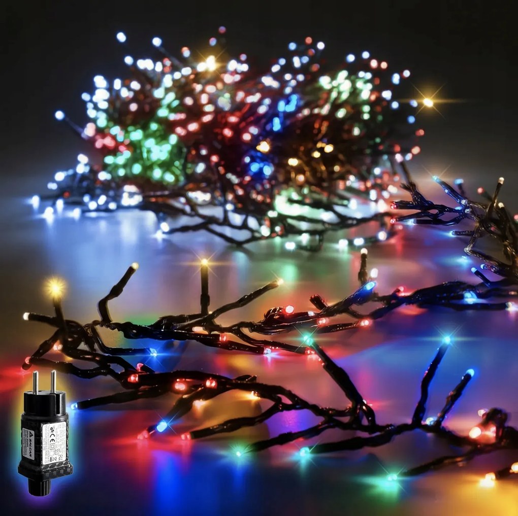 Karácsonyfa Lámpa Sűrű 500 Led 5m Színes Világítás Fények