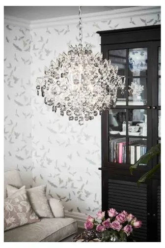 Markslöjd 107415 - Kristály csillár láncon HIDDEN 6xE14/40W/230V