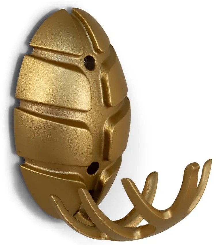 Aranyszínű fali műanyag akasztó Bug – Spinder Design