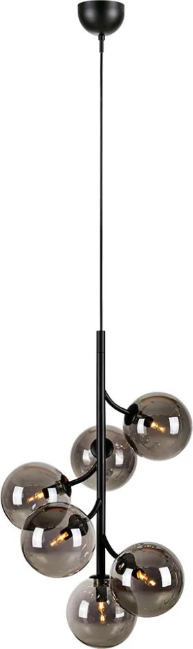 MARKSLÖJD 108108 CALLISTO Modern Függesztett Lámpa Fekete, Füstös G9 IP20