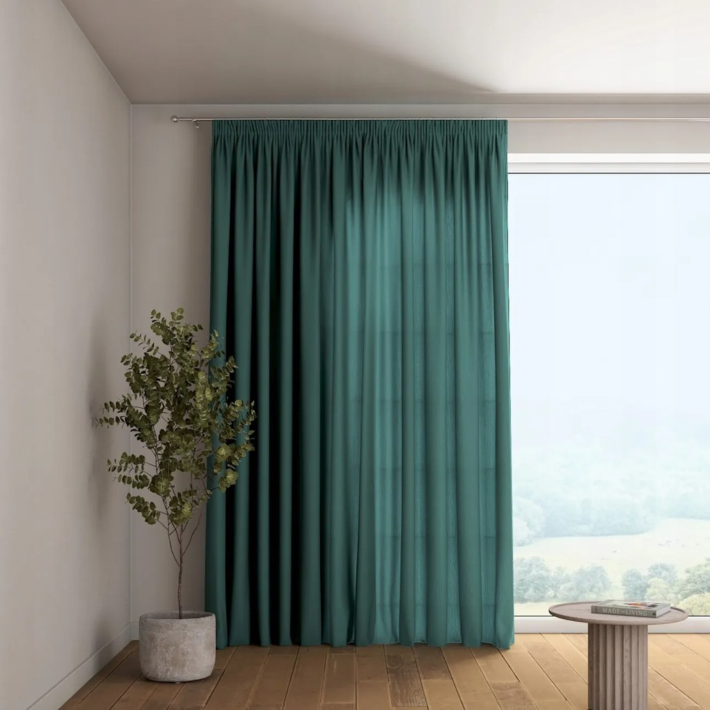 Dekoria Függöny ráncoló szalaggal 1 db 130x260cm zöld árnyalatok