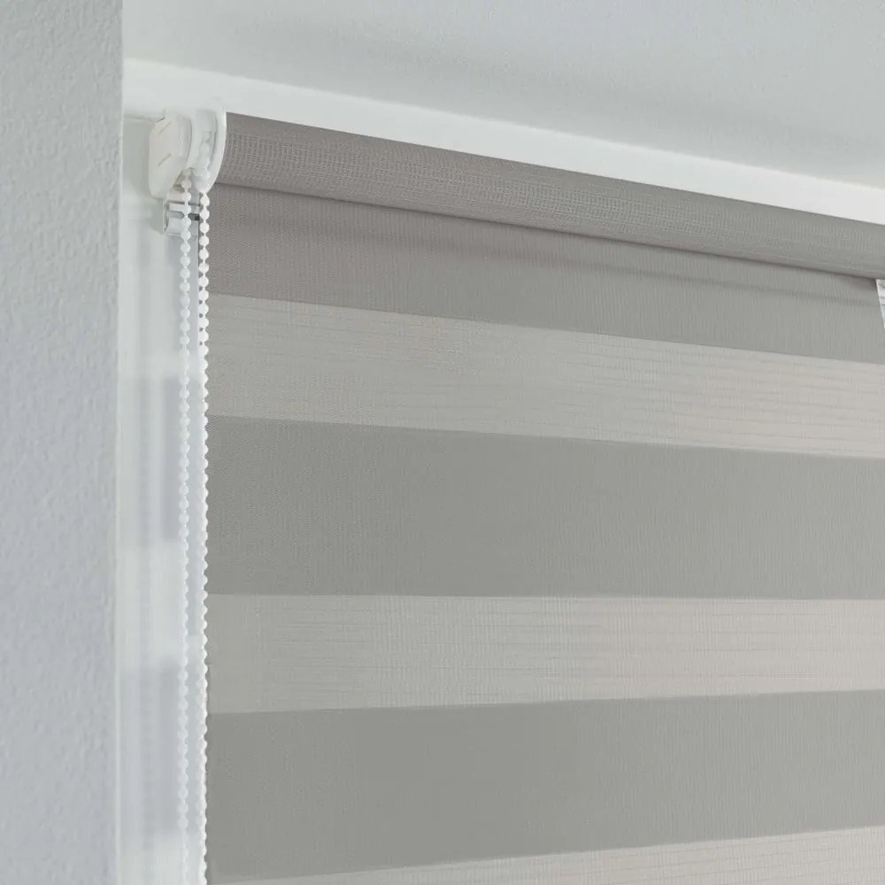 Világosbarna textil nappali-éjszakai roló 90x180 cm Daynight – douceur d'intérieur