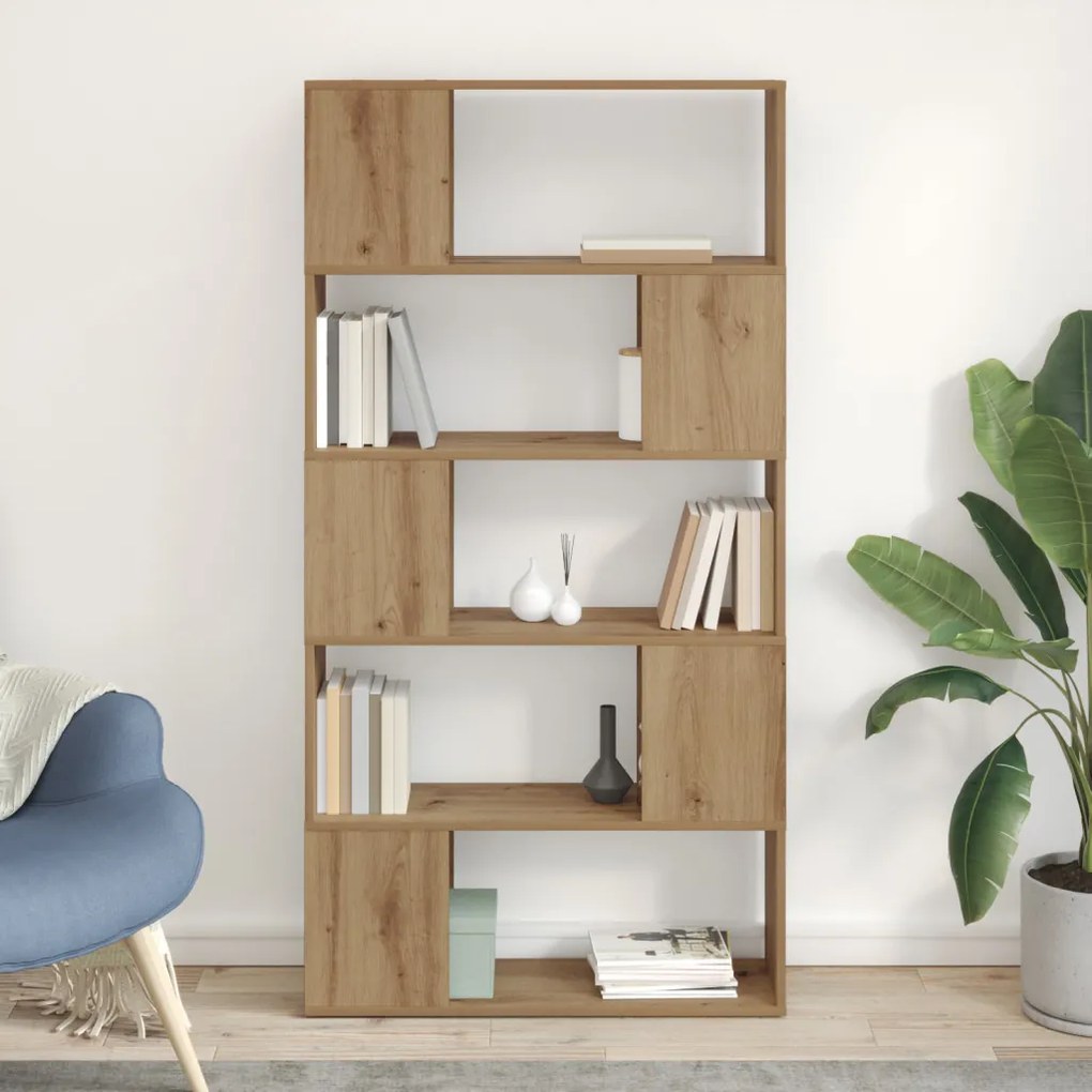 TV Állvány Mesteri Tölgy Lapraszerelt fa 80 x 24 x 155 cm