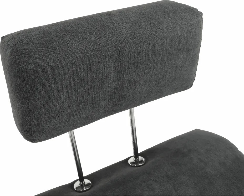 Fotel, szürke szövet, SANTIAGO