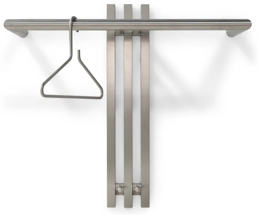 Ezüstszínű fém fali fogas 65 cm Senza – Spinder Design