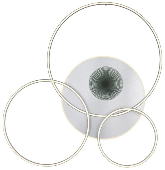 Globo 48466-70A - Dimmelhető LED mennyezeti lámpatest INVERTINA LED/70W/230V ezüst + távirányító