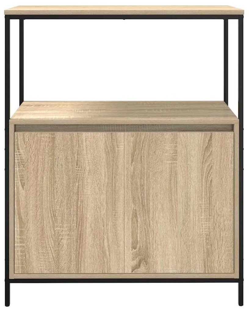 tölgy színű fürdőszobaszekrény polcokkal 76,5x35x95 cm