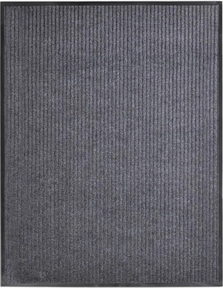 vidaXL szürke PVC lábtörlő 117x220 cm