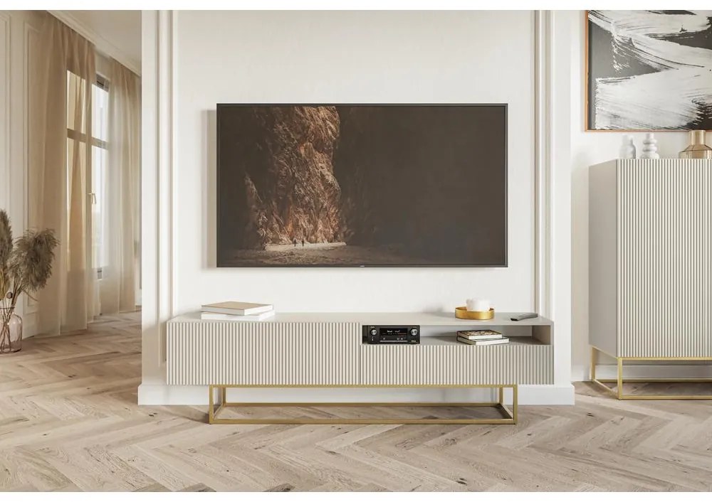 Tv szekrény/asztal Vertigo V1 (szürkés bézs). 1099206